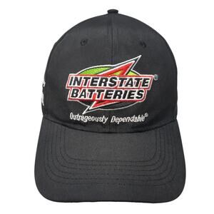 Interstate Batteries Strapback Hat Black One Size Outrageously Dependable